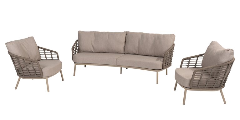 Taste Puglia 3-delige living sofa loungeset excl tafel - afbeelding 1