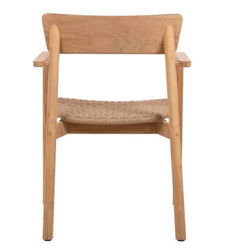 Traditional teak Carmen dining design chair - afbeelding 3