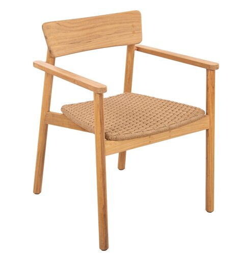 Traditional teak Carmen dining design chair - afbeelding 1