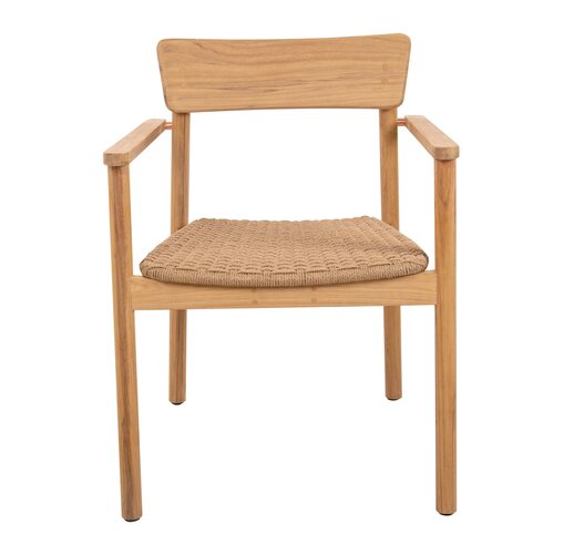 Traditional teak Carmen dining design chair - afbeelding 2