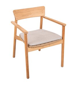 Traditional teak Carmen dining design chair - afbeelding 4