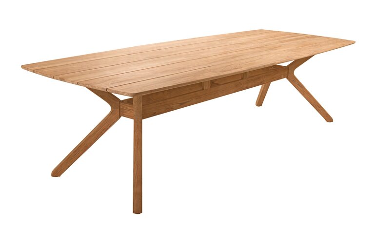 Traditional teak Carmen dining tuintafel rechthoek 167x102cm teak - afbeelding 4