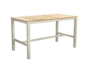 Yoi Arashi high dining tuintafel 169x90cm salix  - teak - afbeelding 1