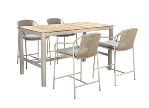 Yoi Arashi high dining tuintafel 169x90cm salix  - teak - afbeelding 2