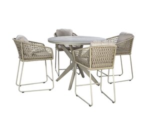 Yoi Calma dining tuintafel 120cm rond  salix - keramiek travertin - afbeelding 2