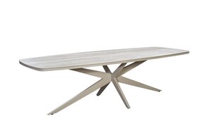 Yoi Calma dining tuintafel oval 270x110cm  salix - keramiek travertin - afbeelding 1