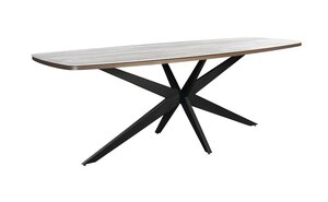 Yoi Calma  high dining tuintafel oval 270x110cm  bronze - keramiek travertin - afbeelding 1