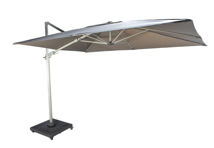 Yoi Cavalo 300x220cm zweefparasol salix taupe olefin - afbeelding 1