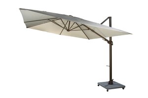 Yoi Cavalo 300x300cm zweefparasol bronze naturel olefin - afbeelding 1