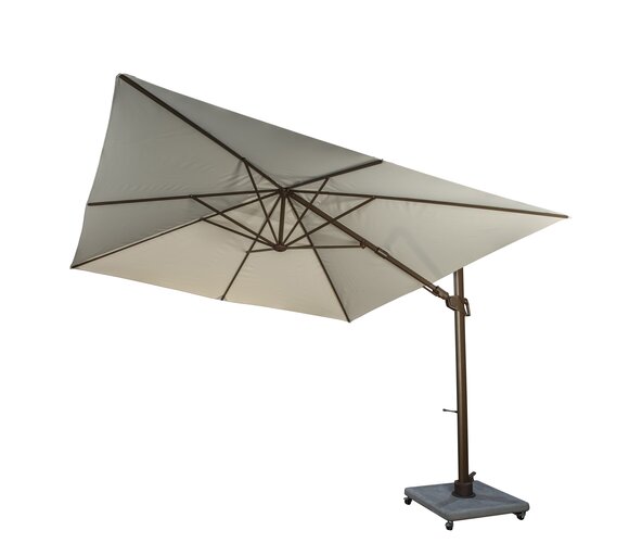 Yoi Cavalo 300x300cm zweefparasol bronze naturel olefin - afbeelding 2