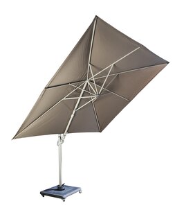 Yoi Cavalo 300x300cm zweefparasol salix taupe olefin - afbeelding 1