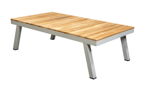 Yoi Furago coffee table teak-alu salix  135x75cm - afbeelding 1