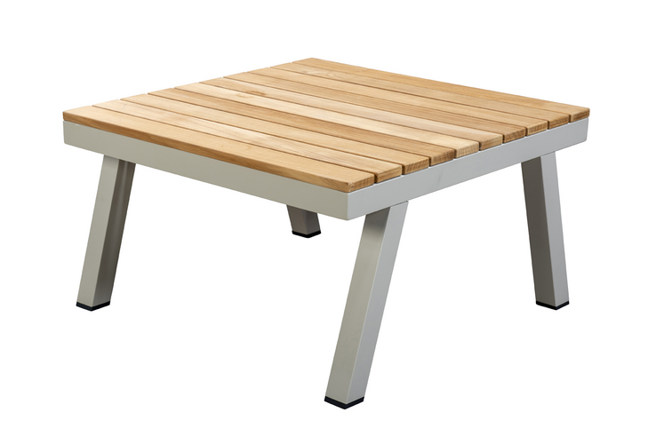 Yoi Furago coffee table teak-alu salix  75x75cm - afbeelding 1