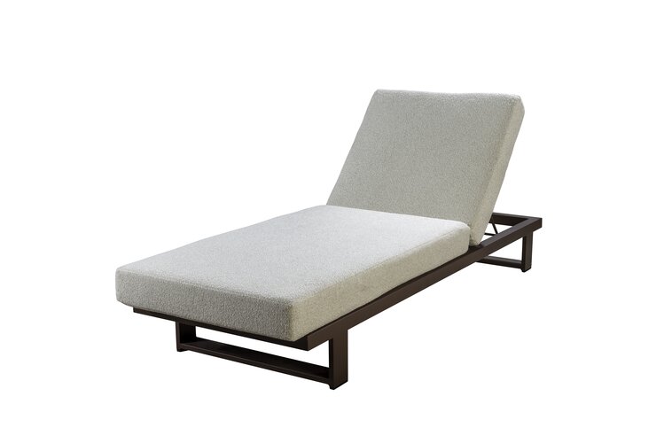 Yoi Kazoku lounger bronze - ecru boucle kussen AW - afbeelding 1