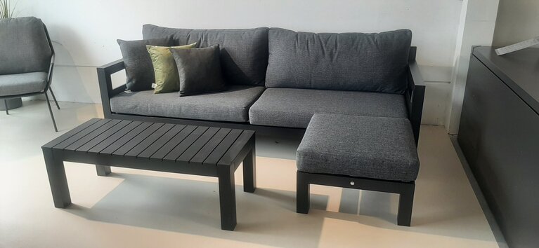 Yoi Midori loungecombi 3-dlg black  showroomverlater - afbeelding 1