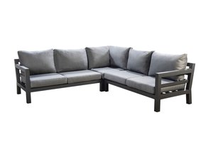 Yoi Midori loungeset dark grey excl tafel - mixed grey kussenset - afbeelding 1