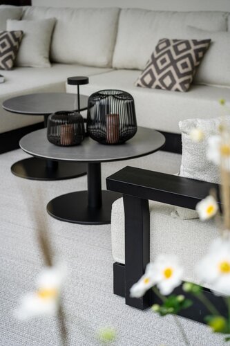 Yoi Millor coffee table 80cm rond alu black - slate ceramic - afbeelding 2