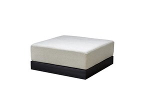 Yoi Millor footstool black - kussenset ecru boucle - afbeelding 1