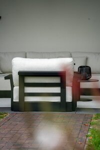 Yoi Millor loungebank xl met daybed left black 460x325cm - kussenset ecru boucle ( excl tafel ) - afbeelding 3