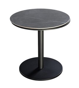 Yoi Millor side table 50cm rond alu black - slate ceramic - afbeelding 1