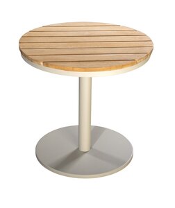 Yoi Millor side table 50cm rond alu salix - teak top - afbeelding 1