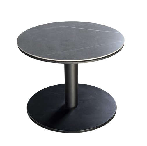 Yoi Millor side table 60cm rond alu black - slate ceramic - afbeelding 1