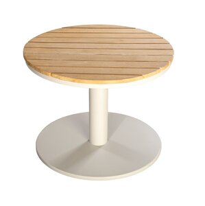 Yoi Millor side table 60cm rond alu salix - teak top - afbeelding 1