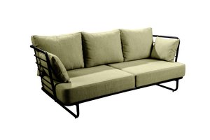 Yoi Taiyo 3-delige sofa loungeset (excl tafels) - emerald green  kussenset showroomverlater - afbeelding 3