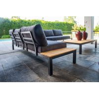 Yoi Tori loungeset black - teak mixed grey kussenset - afbeelding 2