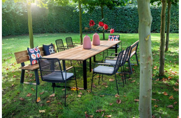 Yoi Wasabi dining tuinstoel black - rope black op=op - afbeelding 2