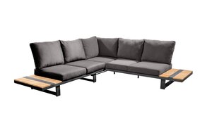 Yuwaa loungeset dark grey -mixed grey excl salontafel - afbeelding 2